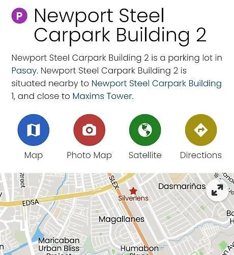 公寓式飯店 Cozy Hideaway At 81 Newport Blvd Walk To Naia T3 Casinos And Mall Own Parking Pool Gym Balcony And Kitchen